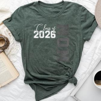 Proud Mom Of A Class Of 2026 Graduate Senior Mom Graduation Bella Canvas T-shirt | Seseable UK