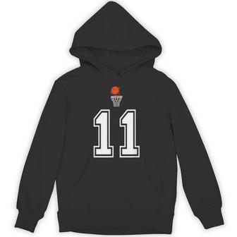 11 番 バスケットボールスタイル ヴィンテージホワイト パーカー - Kawaiitshirt