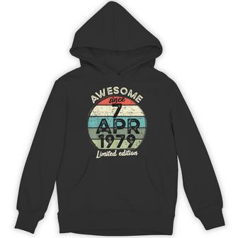 1979年4月7日 45歳の誕生日 45歳 2024年 誕生日 パーカー - Kawaiitshirt