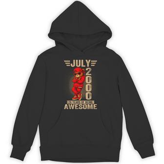 2000年7月26日誕生日メンズレディース素晴らしいテディベア。 パーカー - Kawaiitshirt
