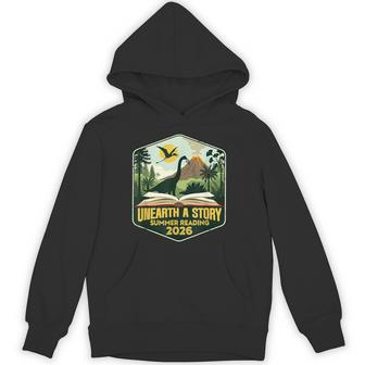 2026 Summer Reading Unearth A Story Teachers Students Book Hoodie - Monsterry