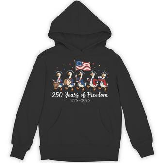 250 Years 250Th America Silly Goose 4Th Of July Hoodie - Thegiftio UK