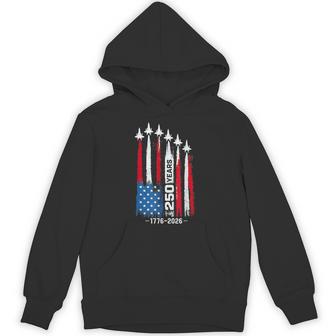 250 Years American 1776 2026 250Th Anniversary Usa 4Th July Hoodie - Thegiftio UK