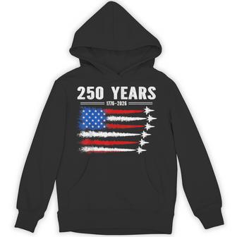 250 Years American 1776 2026 250Th Usa Birthday 4Th Of July Hoodie - Thegiftio UK