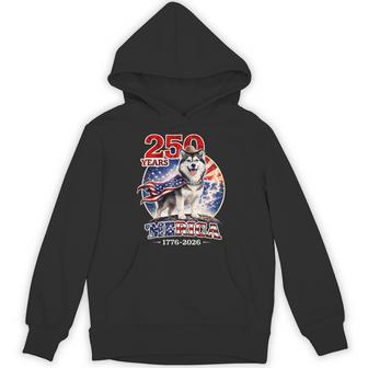 250 Years Of Freedom Siberian Husky Dog 1776-2026 4Th Of Hoodie - Monsterry