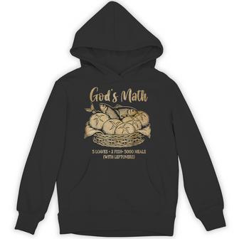 2匹の魚 5つのパン イエスは5000人を養う キリスト教聖書 ヴィンテージ パーカー - Kawaiitshirt