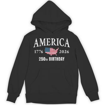 4Th Of July American Flag Vintage 250 Years 1776 2026 Usa Hoodie - Thegiftio UK