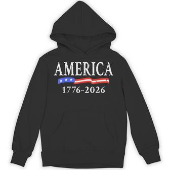 4Th Of July American Flag Vintage 250 Years 1776 2026 Usa Hoodie - Thegiftio UK