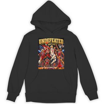 4Th Of July Basketball Undefeated Since 1776 250 Years Hoodie - Thegiftio UK