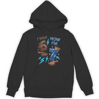 I Was 6 Now I'm 7 7Th Birthday 6 7 Birthday Boys 67 Hoodie - Thegiftio UK
