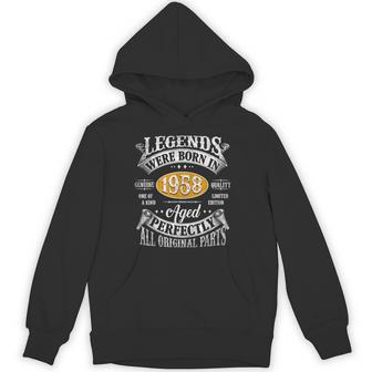 65歳の誕生日 1958年生まれのヴィンテージレジェンド 65歳 パーカー - Kawaiitshirt