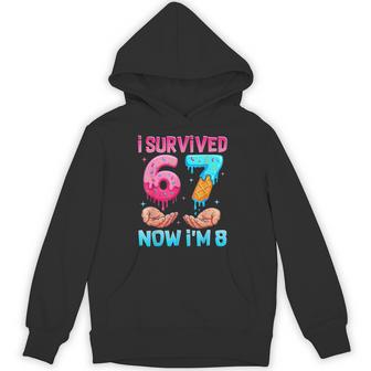 67 Ice Cream Drip I Survived 6 7 Now I’M 8 Year Old Birthday Hoodie - Thegiftio UK