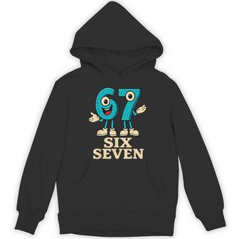 67 シックスセブン 6-7 面白いイタリアンブレインロットスラングゲームミーム パーカー - Kawaiitshirt