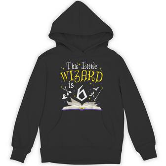 6Th B-Day Magic Wizard 6 Year Old Birthday Matching Family Hoodie - Thegiftio UK