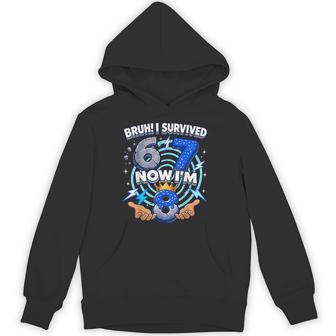 8Th Birthday Boys I`M 8 Year Old Six Seven Bruh 6 7 Hoodie | Mazezy
