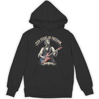 Abraham Lincoln Guitar 250 Years Of Freedom 1776-2026 Hoodie | Mazezy