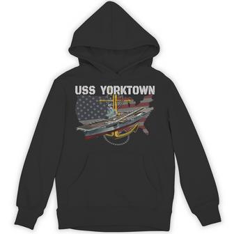 Aircraft Carrier Uss Yorktown Cv-10 Cva-10 Cvs-10 Veterans Hoodie - Thegiftio UK