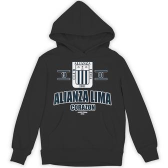 Alianza Lima Peru メンズ レディース サッカー ペルーエスクード パーカー - Kawaiitshirt