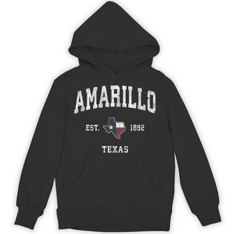 Amarillo Texas Tx ビンテージ州旗スポーツデザイン パーカー - Kawaiitshirt