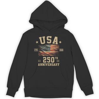 America Us Flag Patriotic 250Th Anniversary Usa 4Th Of July Hoodie - Thegiftio UK