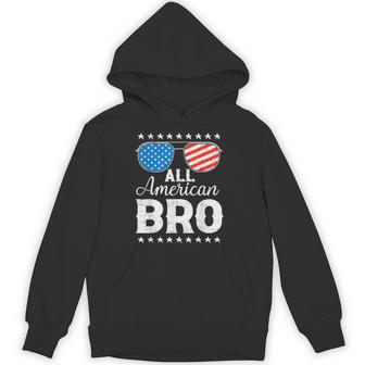All American Bro 4Th Of July Patriotic Usa Family Matching Hoodie - Monsterry