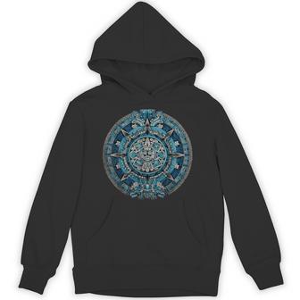 Ancient Mayan Calendar Maya Aztec Mexican Sun Stone Azteca Hoodie - Thegiftio UK