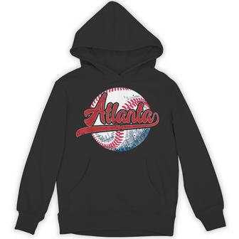 Atlanta Throwback Graphic Atlanta Skyline Hoodie - Thegiftio UK
