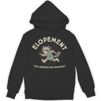 Autism Neurodiversity Raccoon Elopement Unexpected Workout Hoodie - Monsterry