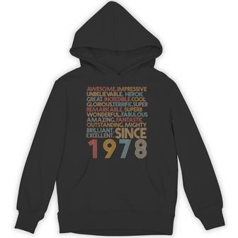 Awesomeince 1978 46Th Birthday Born In 1978 46 Years Old パーカー - Kawaiitshirt