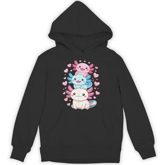 Axolotls Kawaii Anime Cute Axolotl Hoodie - Thegiftio UK