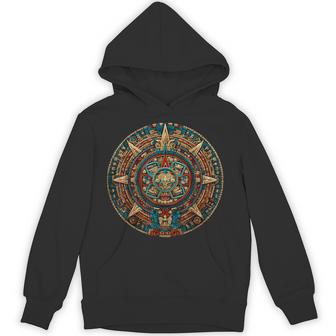 Aztec Maya Azteca Sun Stone Ancient Mayan Calendar Hoodie - Thegiftio UK