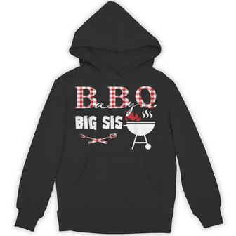 Baby Bbq Big Sis Shower Birthday Party Family Matching Hoodie - Thegiftio UK