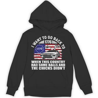 Back To 1776 Country Bold Humor Quote Hoodie - Thegiftio UK