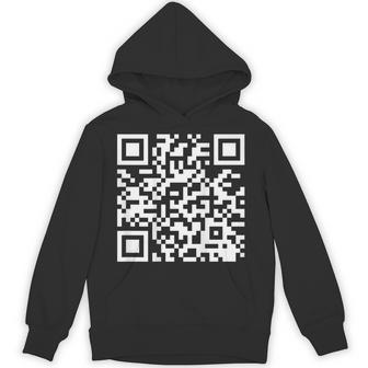 On Back Qr Do I Look Like I Give A Fck Code Saying Hoodie - Thegiftio UK