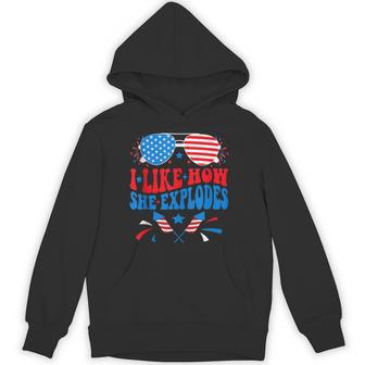 I Like How He Bangs Fireworks Clothes Hoodie - Thegiftio UK
