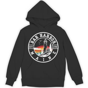 Bar Harbor Maine Throwback Classic Hoodie - Thegiftio UK