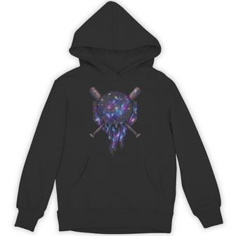 Baseball Drip For Boys Ice Cream Dripping Baseball Galaxy Hoodie - Thegiftio UK
