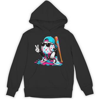 Baseball Drip For Boys Ice Cream Drip Baseball Sport Lover Hoodie - Thegiftio UK