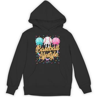 Baseball Life Style Drip S Youth Boys Kids Hoodie - Thegiftio UK