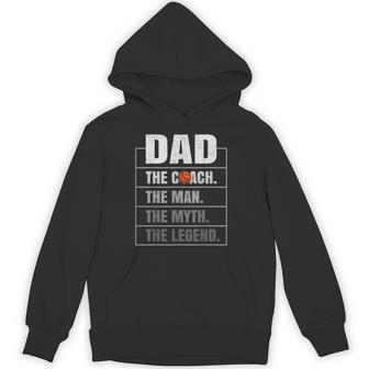 Basketball Coach Dad Man Myth Legend Basketball Father's Day Hoodie - Thegiftio UK