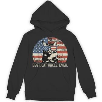 Best Cat Uncle Ever Uncle Cat Lover Uncle Hoodie - Monsterry