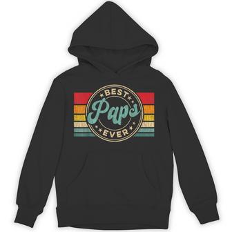 Best Paps Ever Vintage Retro Father's Day Hoodie - Thegiftio UK