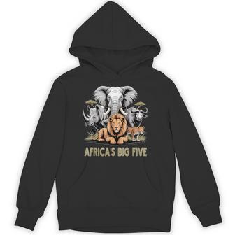 Big 5 Wildlife South Africa Safari Africa's Big Five Hoodie - Thegiftio