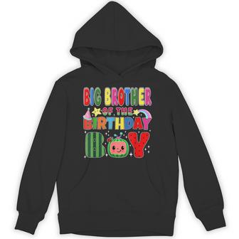 Big Brother Of The Birthday Boy Melon Family Matching Hoodie - Thegiftio UK