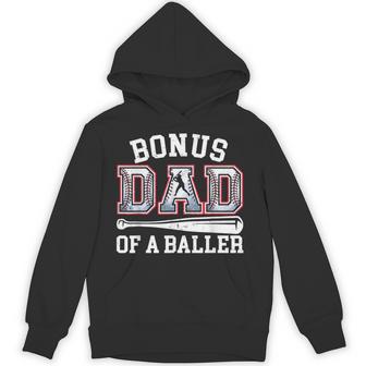 Bonus Dad Baseball Dad Fathers Day Hoodie - Thegiftio UK