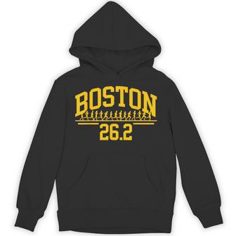 Boston 262 Running Marathon Finisher Celebration Runner Run Hoodie - Thegiftio UK