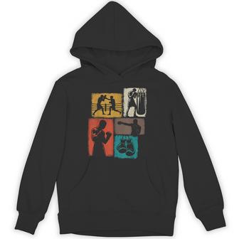 Boxing Collage Boxer Kids Coach Youth Boys Hoodie - Thegiftio UK
