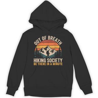 Out Of Breath Hiking Society Hiking Adventure Hoodie - Thegiftio UK