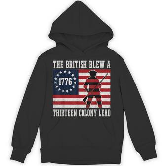 The British Blew A 13 Colony Lead 4Th Of July 1776 Hoodie - Monsterry