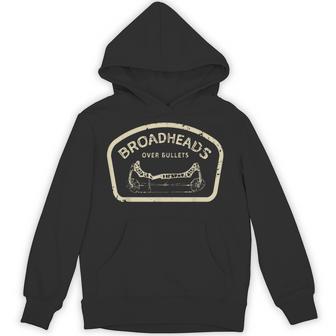 Broadheads Over Bullets Bow Hunting Archery Hoodie - Thegiftio UK